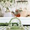 Wisteria Hanging Flowers 24 Pack Fake Flower Garland Artificial Wisteria Vines Decorations,White
